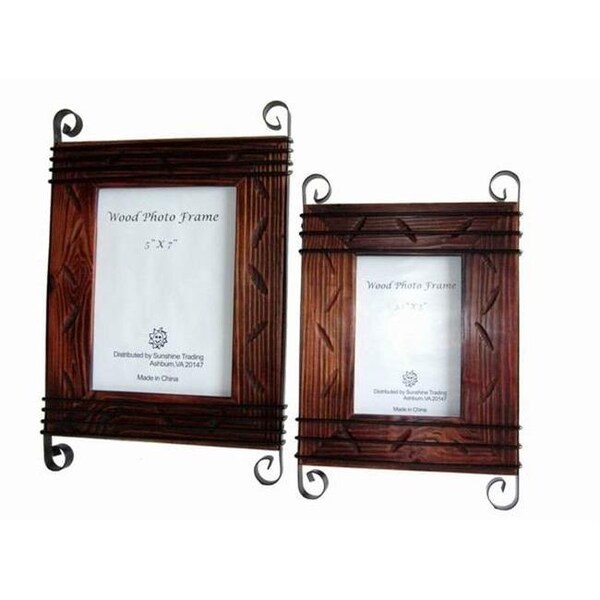 Sunshine Trading Picture Frames, ST-03-7 Handmade Wood Photo Frame - 5 x 7 Inch ST-03-7 - main